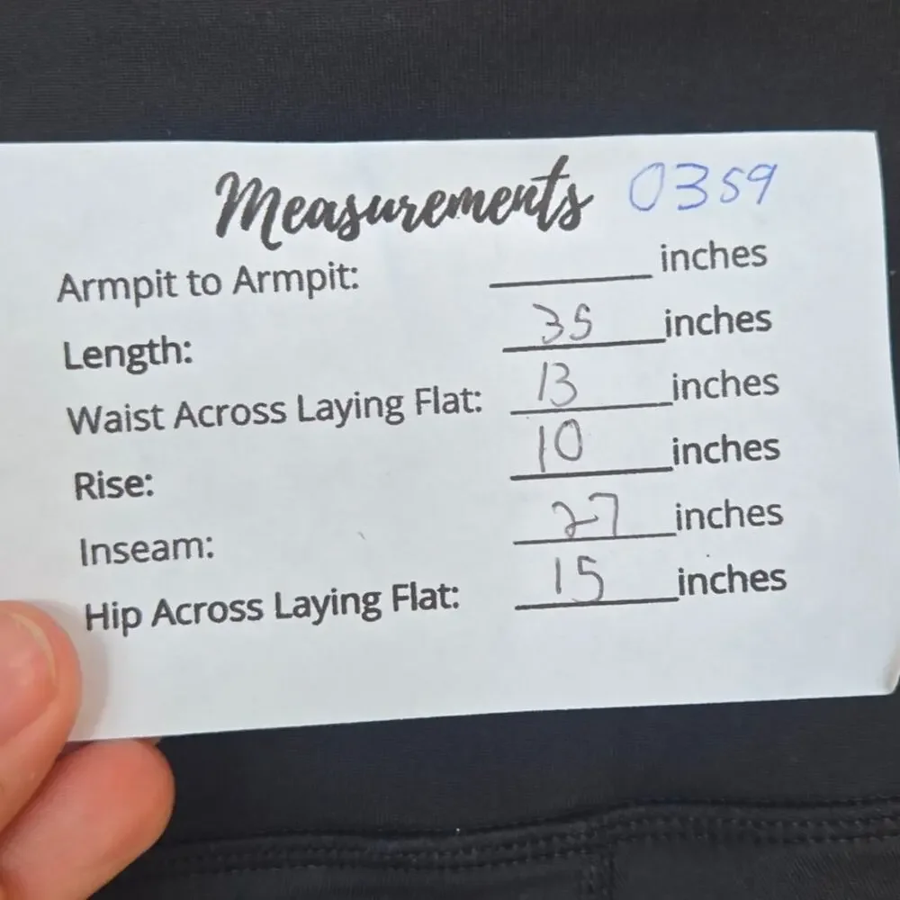The Gym People Small Black Leggings with Side Pockets [03592]
